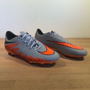 2015 Nike Hypervenom 2- Soccer cleats, Orange/Gray